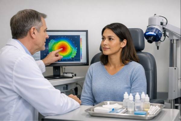 Post-LASIK Ectasia Management with Corneal Collagen Cross-Linking Preventing Further Vision Loss