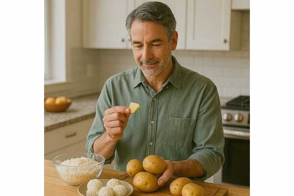 Learn how resistant starch in cooked-and-cooled potatoes, rice, oats, pasta, and legumes supports gut health, steadier glucose, and healthy aging, with safe cooling and reheating steps.