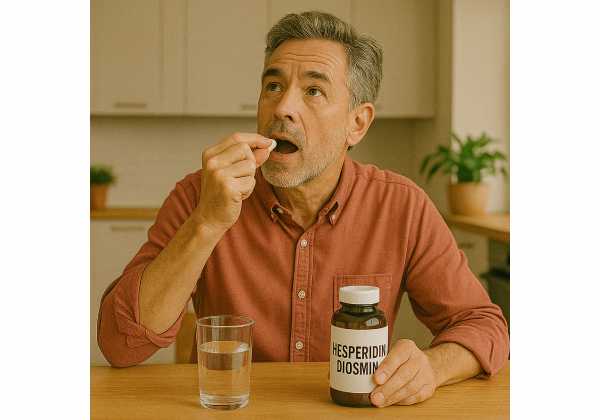Hesperidin and Diosmin for Vascular Aging: Endothelial and Metabolic Support