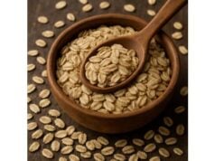 Oats vitamins and minerals per 100 g with daily values and serving guidance