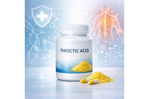 Thioctic acid nerve health support, blood sugar balance, and safe daily dosage