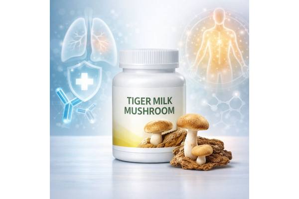 Tiger milk mushroom benefits and uses for respiratory health, immunity, inflammation, and wellness