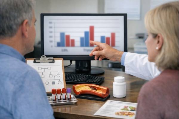 Familial combined hyperlipidemia, causes, risk factors, symptoms, diagnosis, and treatment