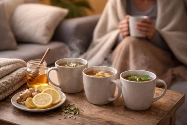 Best Teas for Cold Symptoms: Hydration, Throat Relief, and Sleep Support