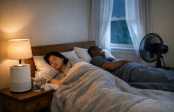 Sleeping Next to Someone Sick: Bedroom Airflow Setup That Reduces Risk (Without Over-Cleaning)
