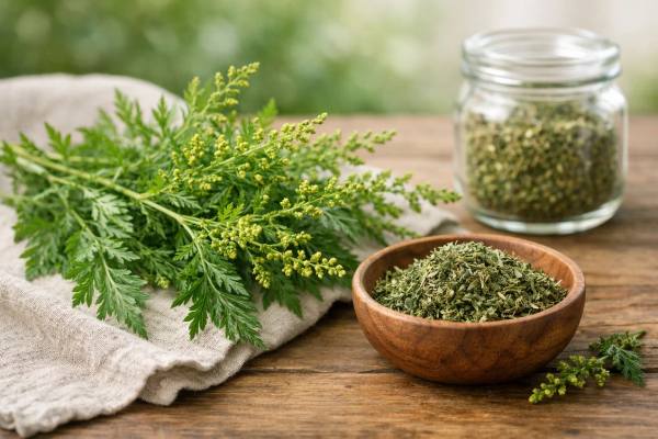 Artemisia annua tea and extract uses, dosage ranges, and interaction warnings