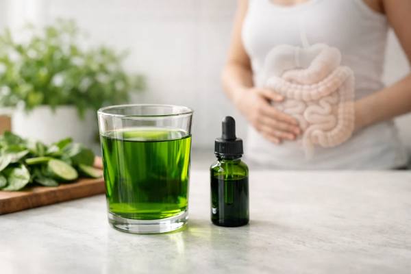 Chlorophyll Water for Digestion: Trend Claims, Benefits, and Side Effects