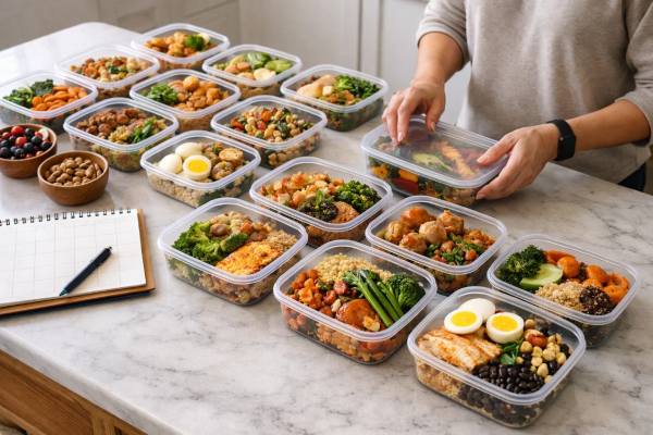 30-Day High-Protein, High-Fiber Meal Plan for Weight Loss: A Full Month of Satisfying Meals Follow this 30-day high-protein, high-fiber meal plan for weight loss with satisfying meals, weekly menus, smart meal prep, and practical portion tips that make fat loss easier to sustain.