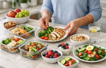 A practical 7-day DASH diet meal plan for weight loss with heart-healthy meals, calorie-deficit tips, a full grocery list, meal prep guidance, and easy portion adjustments.