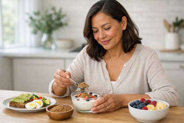 Flaxseed for menopause may offer more value for fiber, digestion, and overall diet support than for major hot flash relief. Learn how much to eat, whether ground flaxseed is best, possible side effects, and when it fits into a smarter menopause plan.