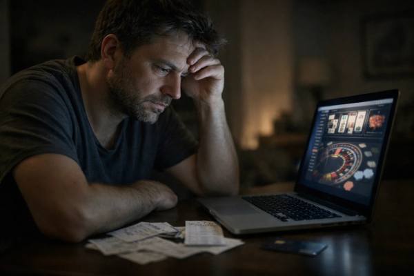 Learn the warning signs of gambling addiction, including cravings, chasing losses, secrecy, financial harm, mental health effects, and when gambling becomes an emergency.