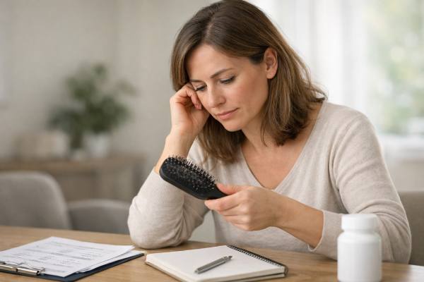 Learn how hair loss and hormones connect, when thyroid and androgen testing helps, which nutrient tests matter most, and how to tell diffuse shedding from pattern thinning.