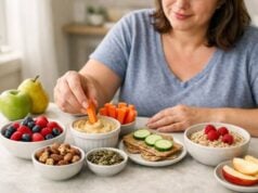 Find the best high-fiber snacks for weight loss, including filling snack ideas, smart fiber targets, easy store-bought options, and combinations that help curb hunger between meals.
