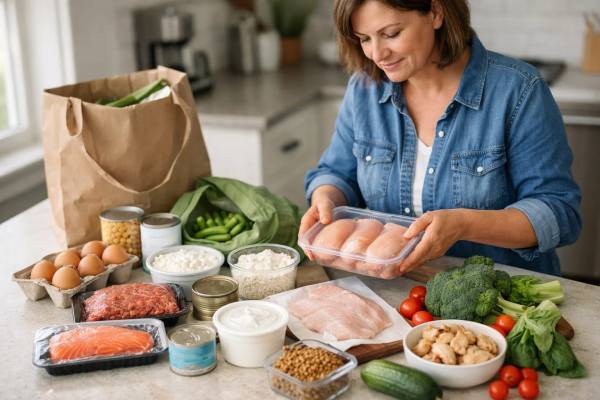 High-Protein Grocery List for Weight Loss: Best Foods to Buy for Easy Meal Prep Build a smarter high-protein grocery list for weight loss with the best foods to buy, easy meal prep ideas, common shopping mistakes to avoid, and simple ways to stay full in a calorie deficit.