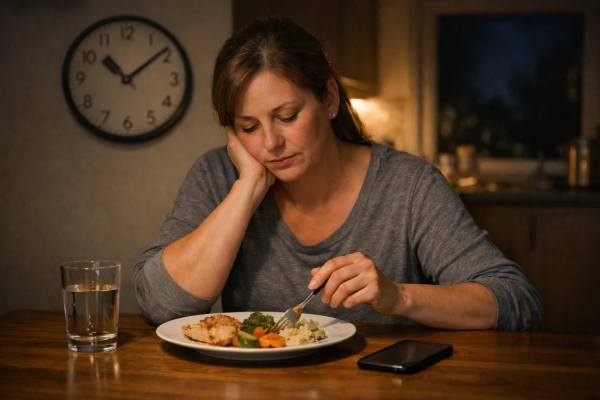 Do late dinners make weight loss harder? Learn when eating late really matters, how it affects hunger and sleep, and how to build better evening habits without extreme food rules.