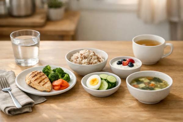Learn what to eat on GLP-1 medications for weight loss with a practical meal plan, side-effect-friendly food choices, protein tips, and simple ways to reduce nausea, reflux, and constipation.