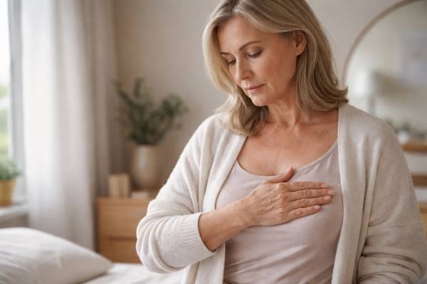 Menopause Breast Pain Tenderness, Hormones, and When to Get Checked Learn what menopause breast pain usually feels like, how hormones and hormone therapy can cause tenderness, what can mimic it, and when breast pain needs medical evaluation.