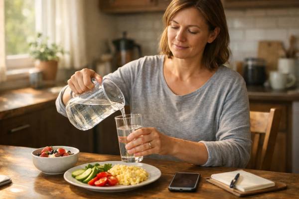 Learn which morning habits can reduce cravings and overeating later in the day, from breakfast and meal timing to sunlight, movement, and simple planning that actually works.