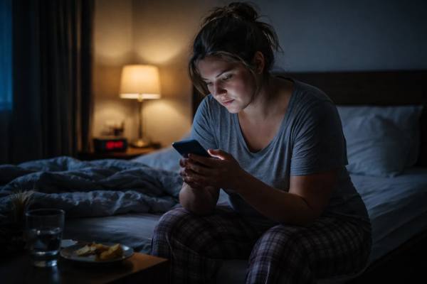 Learn how revenge bedtime procrastination can increase cravings, late-night snacking, and sleep debt, making weight loss harder. Practical fixes to protect sleep and appetite.