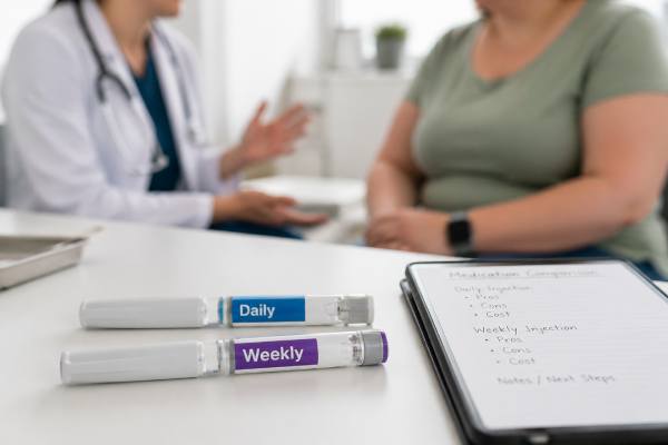 Compare Saxenda vs Wegovy for weight loss, including dosing, results, side effects, insurance, and current cost differences so you can choose the option that fits best.