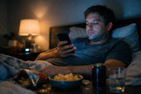 Learn how phones, TV, and late-night screen time can increase weight gain risk by driving cravings, distracted eating, poor sleep, and appetite disruption.