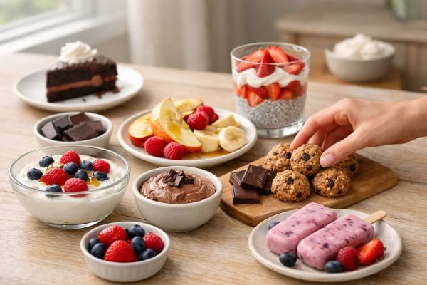 Craving dessert while trying to lose weight? Learn the best sweet tooth swaps for weight loss, including lower-calorie ideas for ice cream, chocolate, cookies, candy, and late-night cravings.