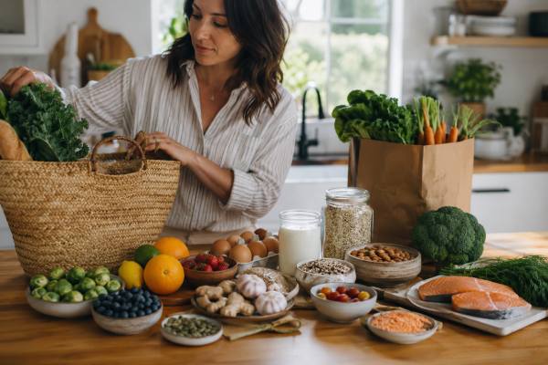 Best Foods for Immune Support: A Practical Grocery List Discover the best foods for immune support with a practical grocery list built around produce, protein, fiber, fermented foods, and healthy pantry staples that support gut and immune health.