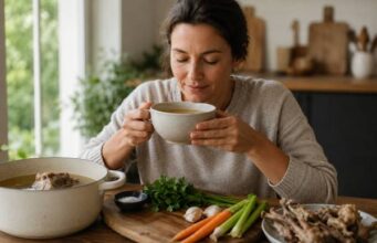 Bone Broth for Immune Support: Hydration, Protein, and Sodium Tradeoffs Bone broth for immune support can help with hydration, comfort, and small amounts of protein during illness, but sodium and nutrition tradeoffs matter. Learn when bone broth helps, when it falls short, and how to use it wisely during recovery.