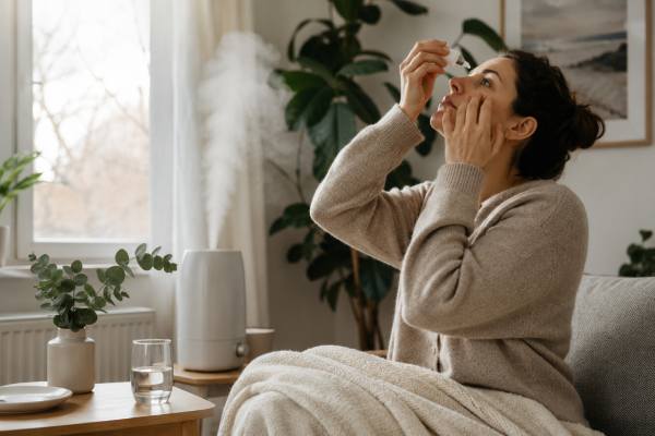 Dry Nose, Dry Eyes, and Mucosal Defense: Why Moisture Matters for Immune Health Learn how dry nose and dry eyes affect mucosal defense, why moisture matters for immune health, what causes surface dryness, what helps at home, and when dryness may signal a bigger medical issue.