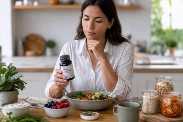 HMO supplements for adults, especially 2’-FL, may support gut bacteria and bowel comfort in selected people. Learn the evidence, realistic benefits, dosing, side effects, and who may benefit most.