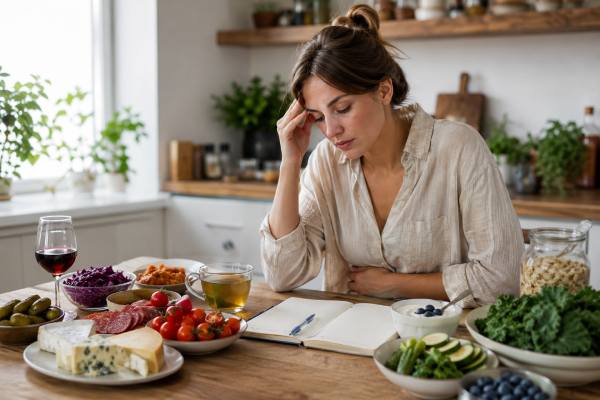 Learn the key symptoms of histamine intolerance, common food and alcohol triggers, how gut health and DAO may be involved, and what a practical diagnosis and diet trial usually looks like.