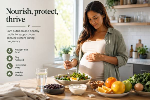 Learn what safe immune support in pregnancy really looks like, which supplements matter most, which products deserve caution, and how vaccines and daily habits help protect both parent and baby.