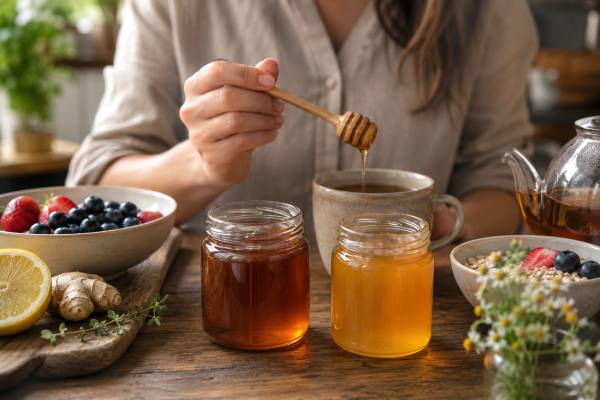 Manuka Honey vs Regular Honey: Does UMF Matter for Immune Support? Manuka honey vs regular honey: learn what UMF really means, where manuka stands apart, when regular honey is enough, and whether premium honey truly matters for immune support.