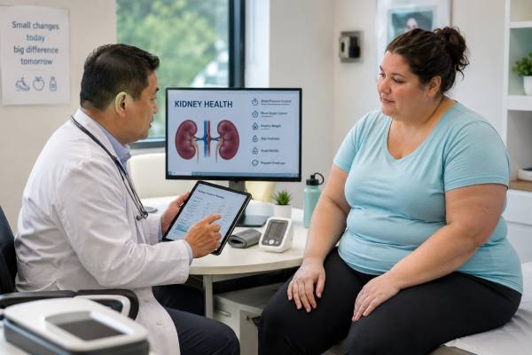 Obesity and Kidney Disease: How Weight Affects Kidney Function Learn how obesity affects kidney function, why weight can raise CKD risk, which tests reveal early kidney stress, and what practical steps help protect your kidneys.