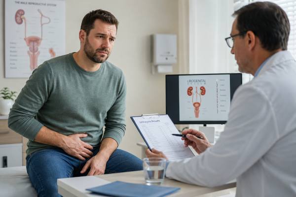 Painful Ejaculation and Urinary Symptoms: When to See a Doctor Painful ejaculation with urinary symptoms can come from prostatitis, urethritis, UTI, pelvic floor tension, prostate enlargement, or testicle problems. Learn the red flags, when to seek urgent care, what tests to expect, and how treatment depends on the cause.