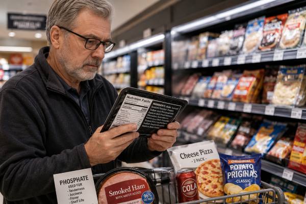 Phosphorus Additives in Foods: The Kidney Risk Hidden on Labels Learn how phosphorus additives hide in packaged foods, why they matter in CKD, which label words reveal added phosphates, and how to lower hidden phosphorus without over-restricting your diet.