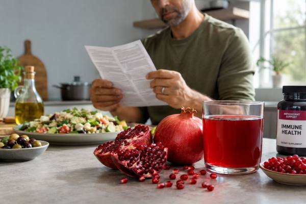 Learn how pomegranate may support immune health, which polyphenols matter most, what the evidence really shows, and when drug interactions make juice or supplements a poor choice.