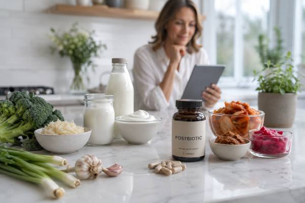 Learn what postbiotics are, how they may support immune health, how they compare with probiotics and prebiotics, and how to choose postbiotic products with realistic expectations.
