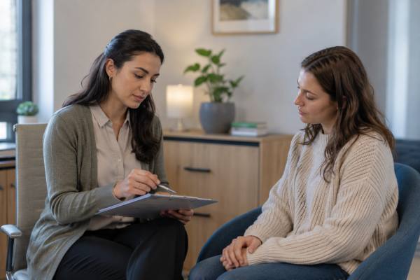 Understand what the SCOFF questionnaire checks, how its score is interpreted, what a positive result means, and when eating disorder symptoms need follow-up or urgent care.