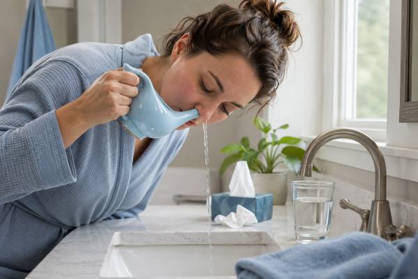Learn the real benefits of saline nasal irrigation for colds, how to use a neti pot or rinse bottle correctly, and the water safety rules that matter most.