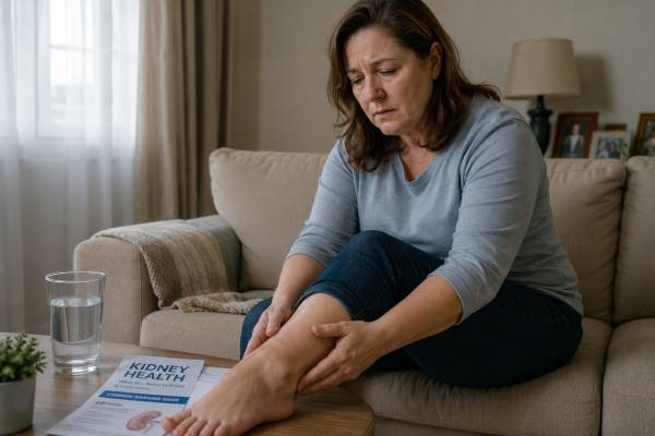 Swollen Ankles and Puffy Eyes: Could It Be Kidney-Related? Swollen ankles and puffy eyes sometimes point to kidney-related fluid retention or protein in urine. Learn the warning signs, common causes, key tests, and when to seek care.