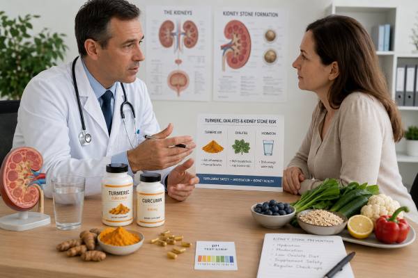 Turmeric and Kidney Stones: Food Use, Supplement Risks, and Oxalates Learn whether turmeric raises kidney stone risk, how oxalates in turmeric supplements differ from food use, and safer ways to use turmeric if you form calcium oxalate stones.