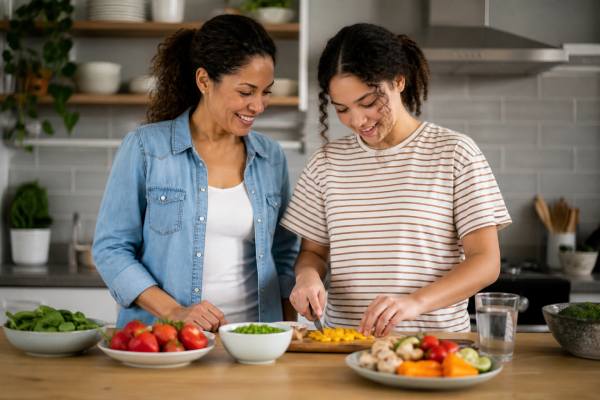 Weight loss for teens: what parents need to know about safe goals, healthy meals, movement, sleep, warning signs, and how to support a teenager without making food or body image worse.
