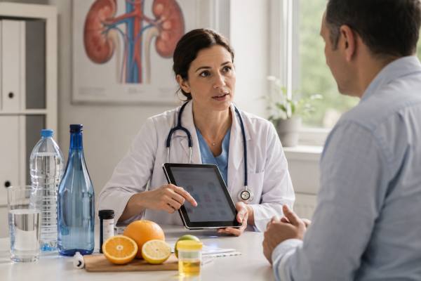 Alkaline water is often marketed for kidney stones, but urine pH targets matter mainly for uric acid stones. Learn when alkalinization helps, when it backfires, and what testing gives safer answers.