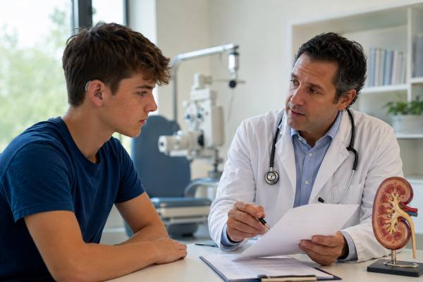 Learn the early kidney, hearing, and eye signs of Alport syndrome, how genetic testing helps diagnosis, and what treatment and monitoring protect kidney health.