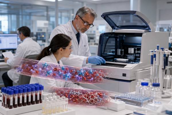 Learn what the antithrombin activity test measures, what low antithrombin means, common acquired and inherited causes, clot risk, heparin resistance, normal ranges, and follow-up testing.