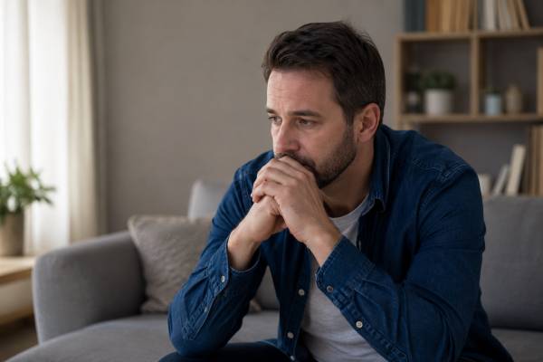 Depression in men can show up as anger, fatigue, low motivation, poor sleep, withdrawal, drinking, or sexual changes. Learn the hidden signs and when to get help.