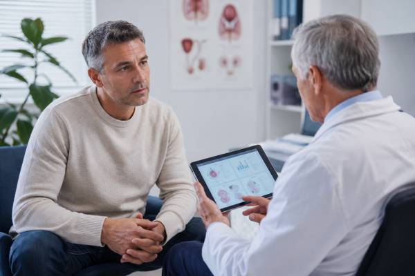 Learn how male fertility changes after 40, including sperm quality, testosterone, DNA fragmentation, miscarriage risk, pregnancy planning, testing, and when to see a specialist.