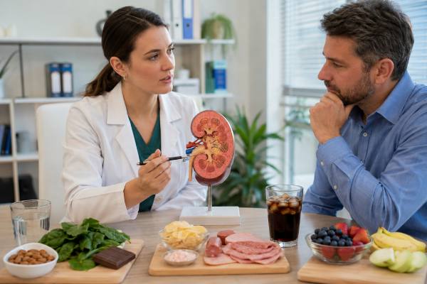 Learn which foods cause kidney stones, including high-oxalate foods, salty meals, sugary drinks, soda, and animal protein, plus practical swaps to lower stone risk.