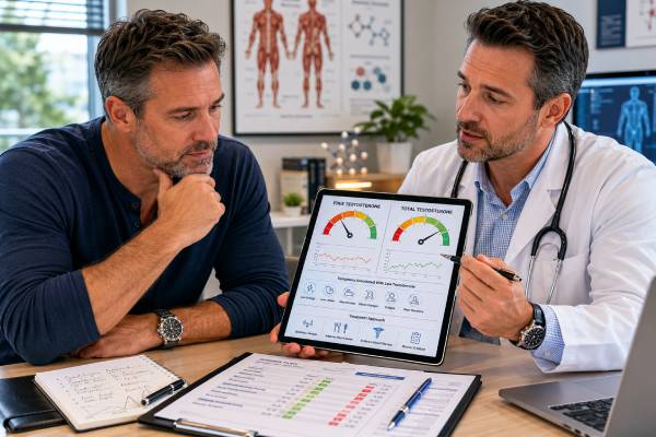 Learn the difference between free testosterone and total testosterone, when each test matters, why SHBG changes results, and how to interpret low or borderline testosterone labs safely.